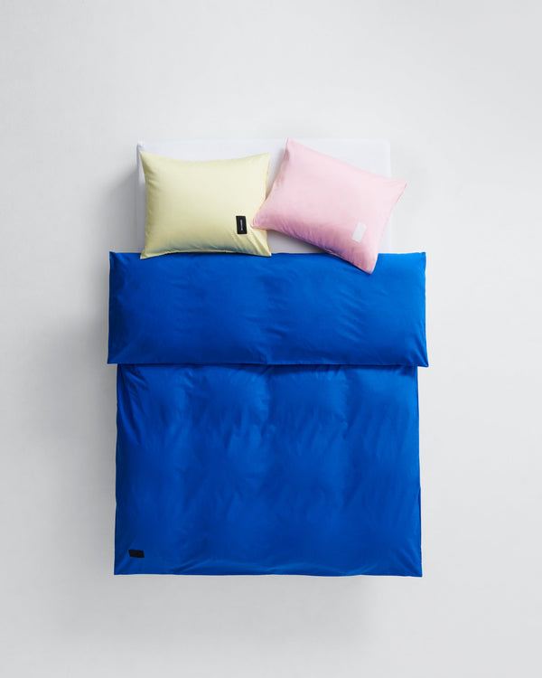 Pure duvet cover | Italian blue Poplin